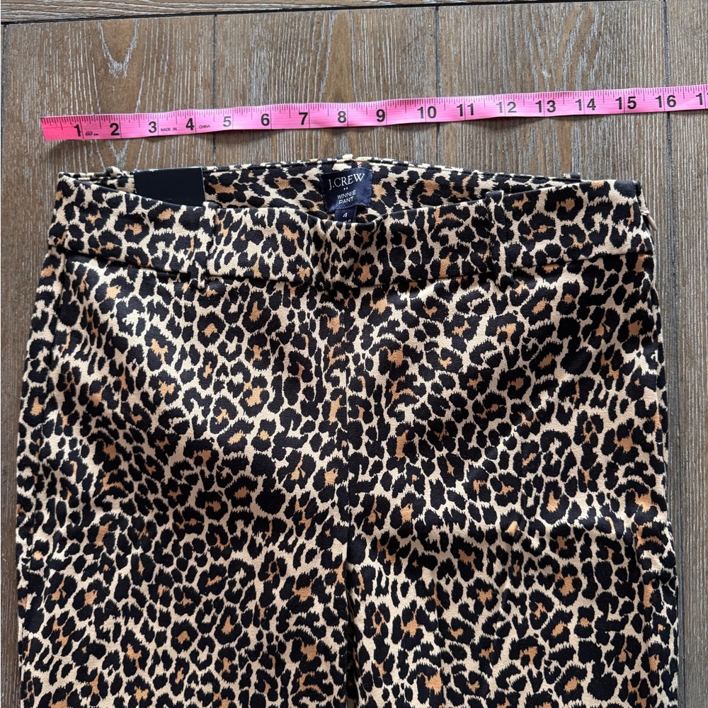 J. Crew Animal Print Winnie Pants